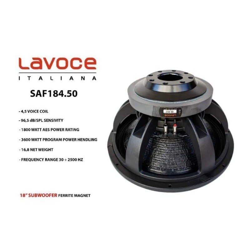 Komponen speaker Lavoce SAF184.50 SAF 184.50 184 50 Original