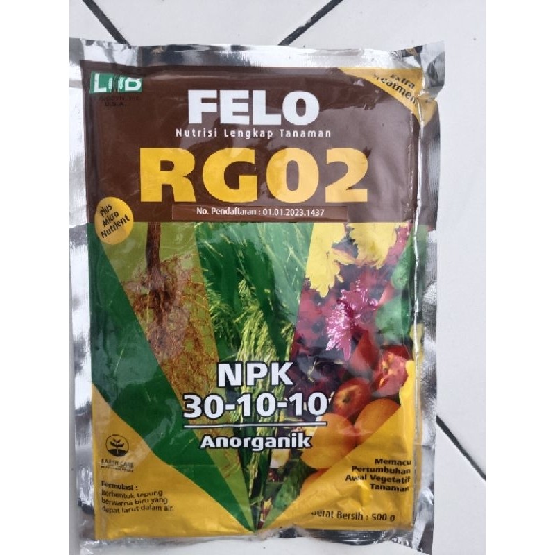 FELO RG02 isi 500gram, ( NPK 30-10-10 )