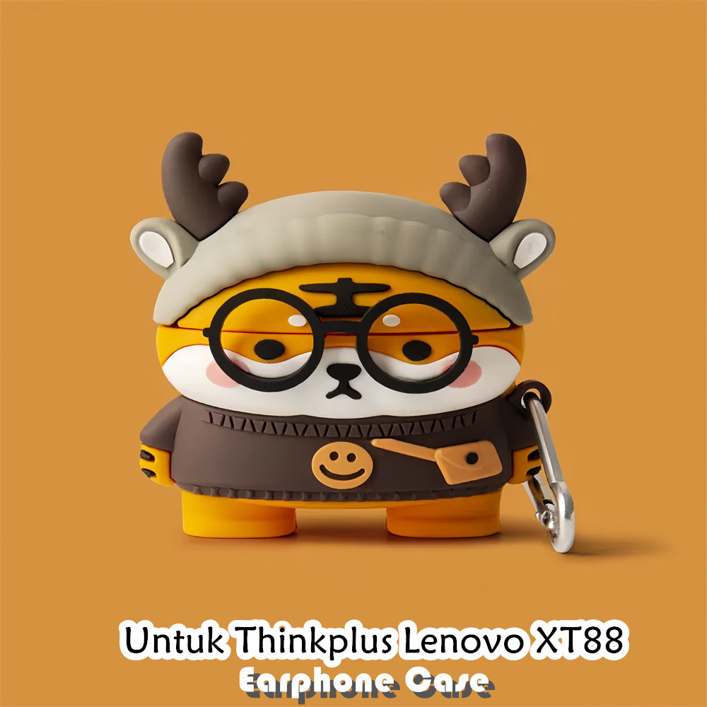 Distinctive Untuk Thinkplus Lenovo XT88 Case Kartun Trendi Soft Silikon Earphone Case