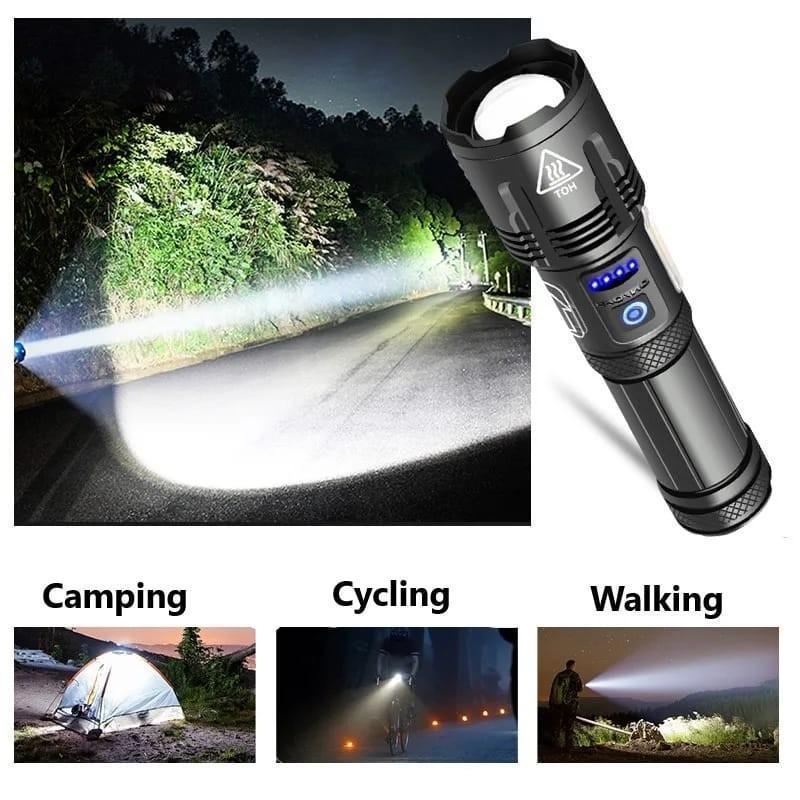 LUXFORCE Senter Swat Police Original LED P70 Superbright / Senter led Rechargeable / Senter Cas Usb