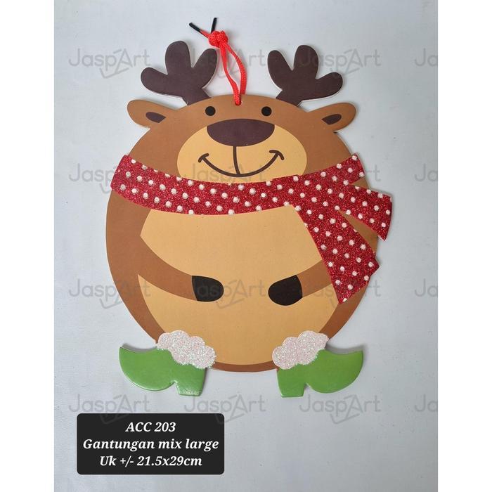 GANTUNGAN HIASAN POHON NATAL DEKORASI NATAL CANTIK BESAR - RUSA