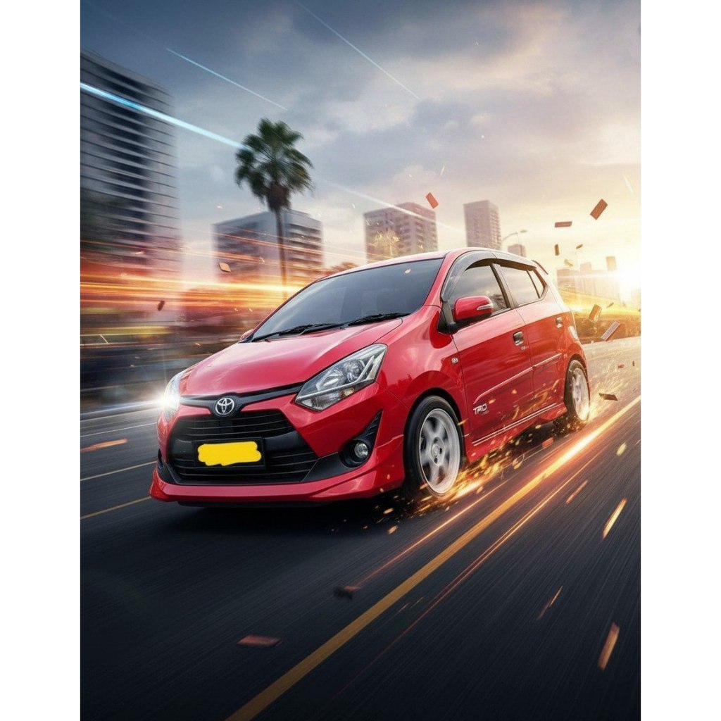 bumper BODIKIT bodykit Toyota Agya 1200cc trd 2017 2018 2019 bodikit new agya body kit new agya