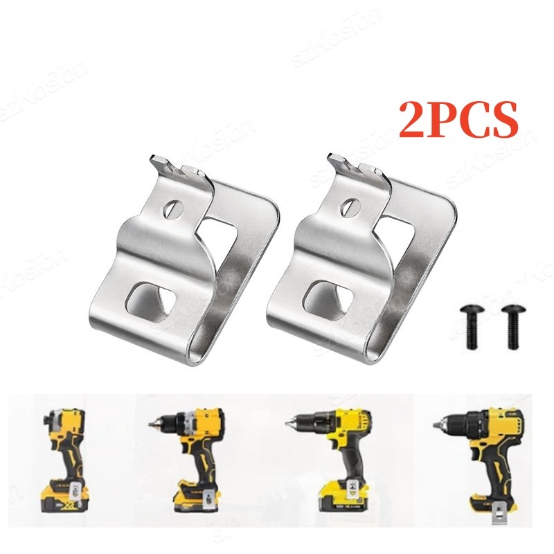 1-2pcs Belt Clips for Dewalt Stainless Steel Drill Tool Clips Hook Kit for Dewalt N268241 Fit for 20