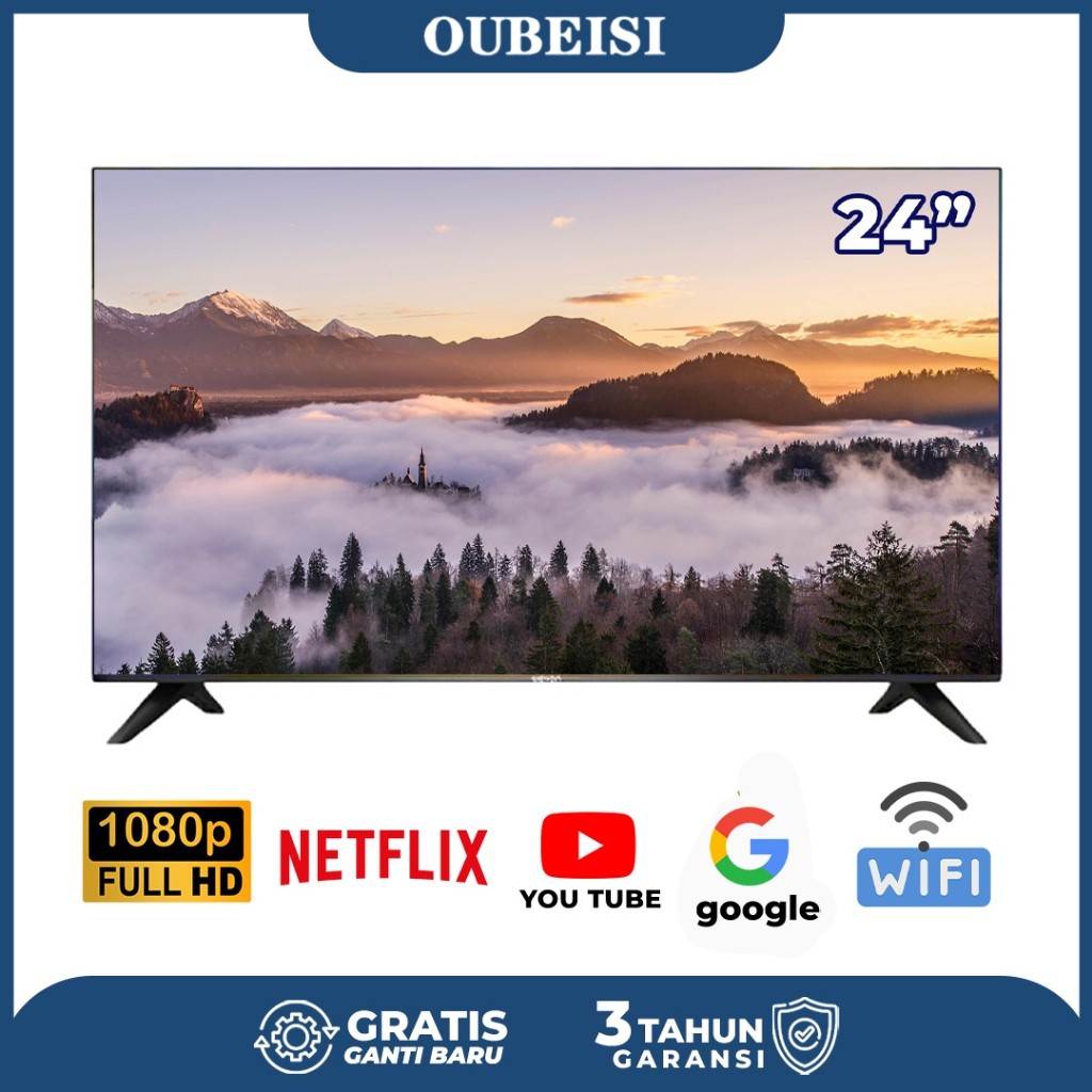 OUBEISII TV  24/25 inch Smart TV LED  Android 11.0 FHD