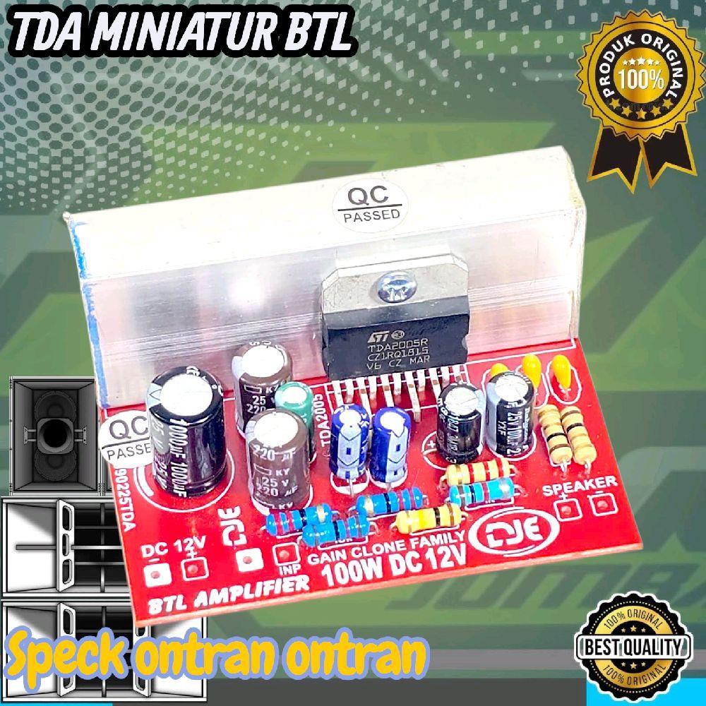 TDA BTL 12 VOLT ONTAN V1+ Miniatur Amplifier 100W DC 12V Original dengan Kualitas Terbaik