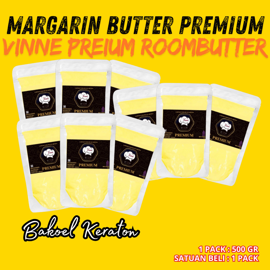 ( 1 PACK 500g ) ROOMBUTTER VINNE PREMIUM 500 Gram