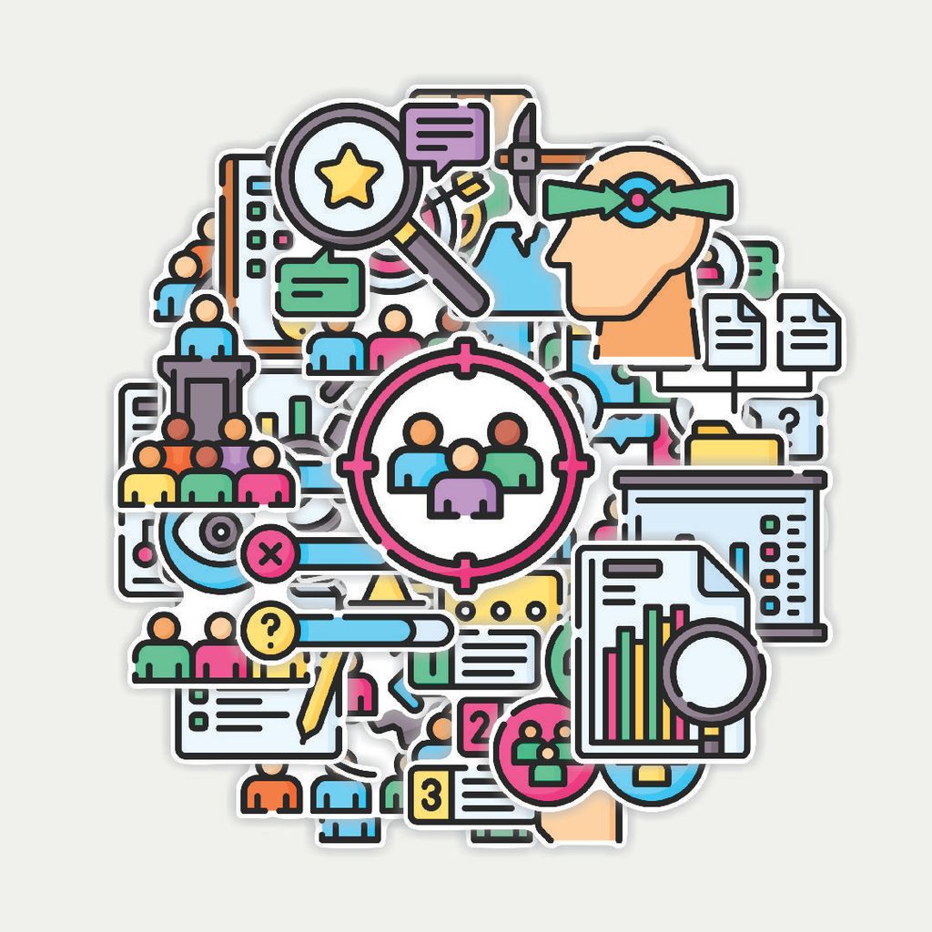 Sticker Pack Stiker Focus Group Discussion | Sticker TUMBLR | Stiker LAPTOP KOPER HELM