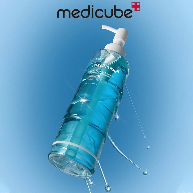 MediCube Zero Pore Blackhead Deep Cleansing Oil 205ML — Angkat komedo bersihkan pori secara maksimal