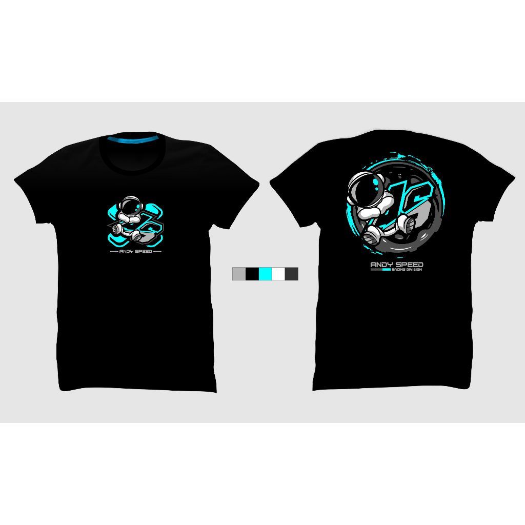 Kaos Andy Speed Racing - Berbahan katun dingin dan nyaman original