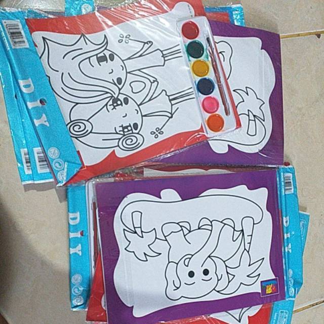 GAMBAR MEWARNAI CAT AIR JUMBO MAINAN EDUKASI