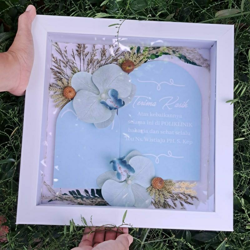 BINGKAI MAHAR PERNIKAHAN CUSTOM /MAHAR IN FLOWER FRAME 3D CUSTOM/ FRAME MAHAR