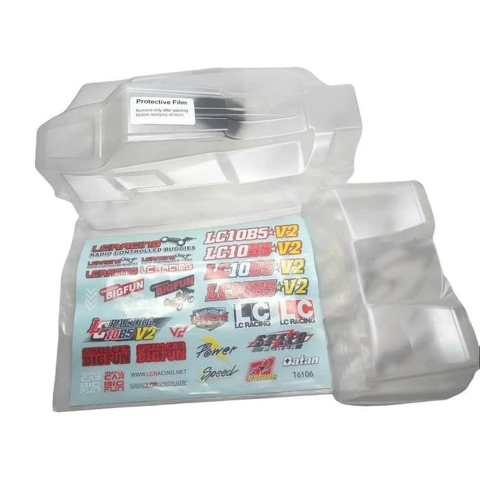 LC Racing - LC10B5 V2 Buggy Body/Rear Aero Wing (Light Weight) (C7130)