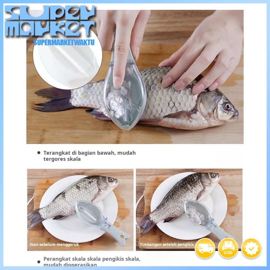 Alat pembersih sisik ikan alat dapur dengan penutup sisik ikan pembersih sisik ikan pembersih sisik 