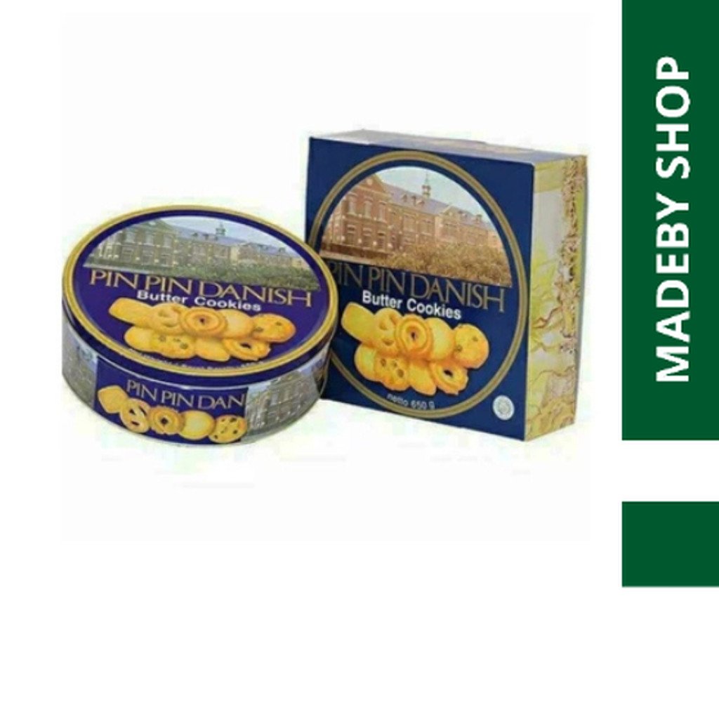 JAJAN LEBARAN MONDE PIN PIN DANISH BUTTER COOKIES BISKUIT KALENG 650 GR