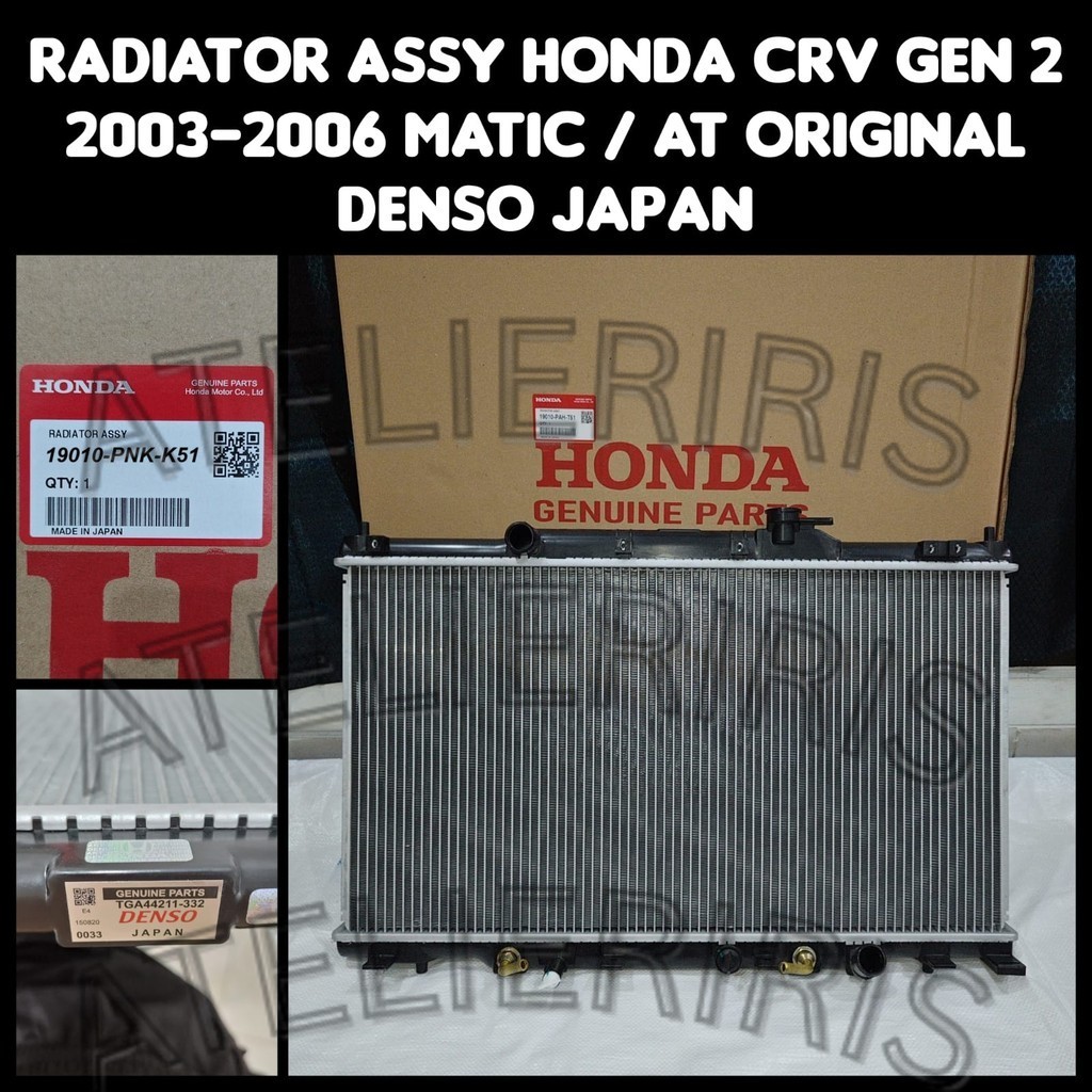 RADIATOR ASSY HONDA CRV GEN 2 2002-2006 MATIC ORIGINAL ORI DENSO JAPAN