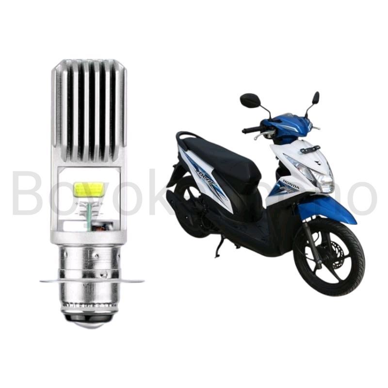 1pcs Lampu depan LED H6 COB motor Honda Beat FI 2014 2016 Byk