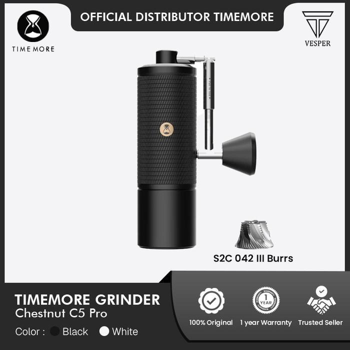 timemore chestnut C5 PRO coffee grinder foldable handle burr S2C 42mm III / alat penggiling kopi man