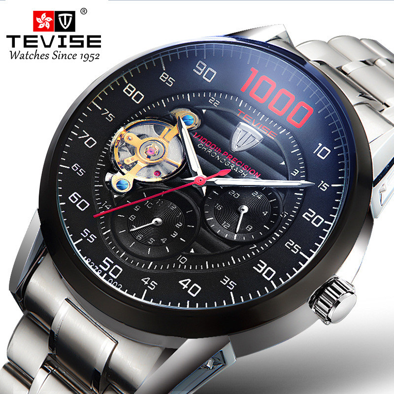 Fully Automatic Fashion Mechanical Watch Tourbillon Transparent Waterproof Sports Men's Watch