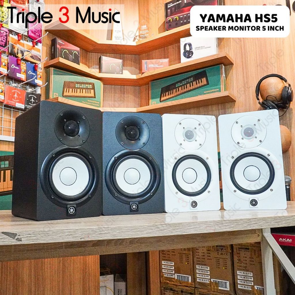YAMAHA HS5 HS 5 Studio Monitor Speaker Flat Triple3music Bandung