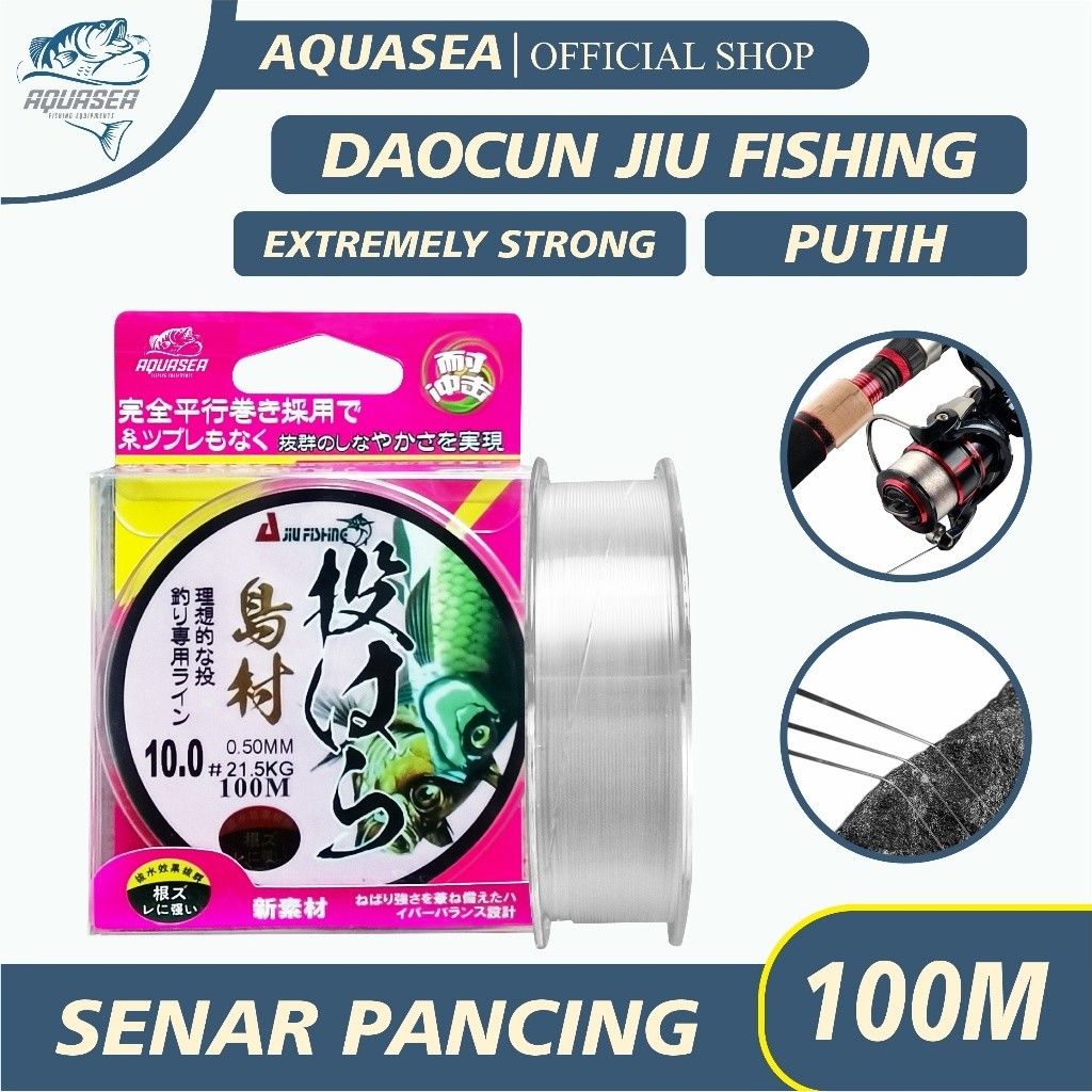 PASAR PELAUT  Pancing Daocun Jiu Fishing Senar Pancing 100m Bahan Nilon Daya Tahan Super Kuat
