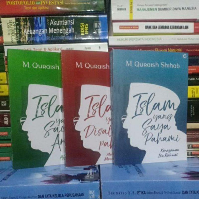 PAKET BUKU QURAISH SHIHAB - ISLAM YANG DISALAH PAHAMI - YANG SAYA ANUT -  ISLAM YANG SAYA PAHAMI
