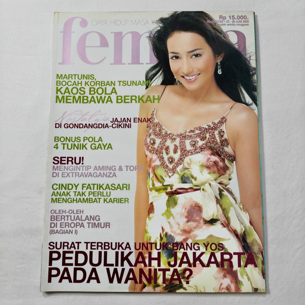 Majalah Femina Cover Cindy Fatikasari Juni 2005