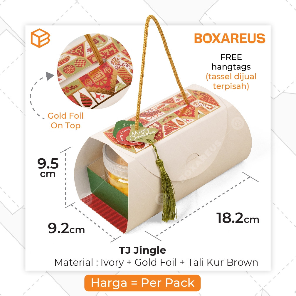 Hampers Natal Christmas Packaging Box Nataru Toples Jar Kue Kering | TJ JINGLE Murah