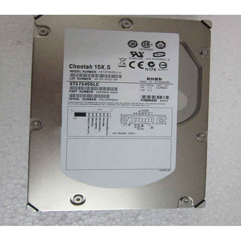 Almost New Original HDD For Seagate 73GB 35 8MB SCSI 15000RPM For Server Hard Drive For ST373455LC