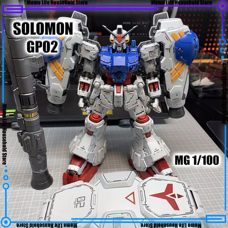 In Stock Solomn Axis 1/100 Mg Rx-78gp02a Physalis Assembly Model Kits Plastic Skeleton Action Figure
