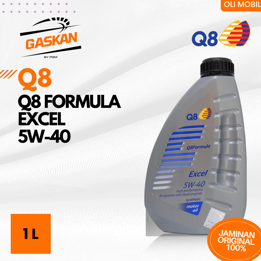 Oli Q8 Formula Excel 5W40 1L (Dijamin Ori 100%)