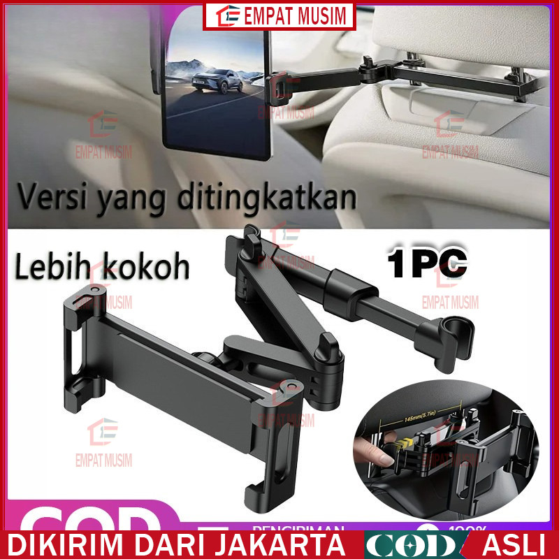 Car Phone Holder 360 Derajat Stand HP Jok Mobil Belakang Universal Bisa Untuk Tablet Smartphone Besa
