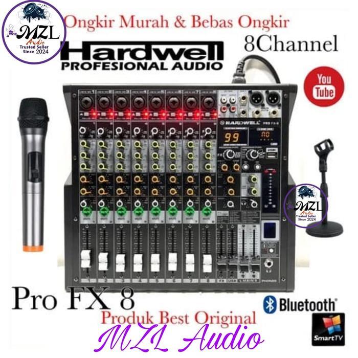 Mixer Audio Mixing 8 channel hardwell Pro Fx8 Original efek dsp99