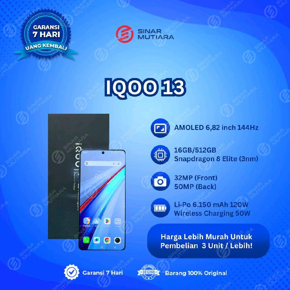 IQOO 13 16/512 GB (5G) HP SECOND ORIGINAL SINAR MUTIARA CELL