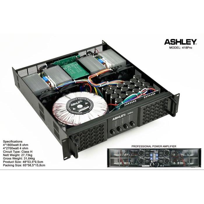 Power Ampli Class H Ashley 418PRO 418 PRO Original ASHLEY