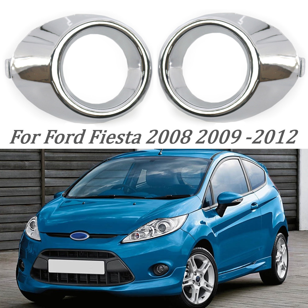 Car Accessories rome Front Left/Right Side Bumper Fog Light Lamp Cover Grille Grill For Ford fiesta 