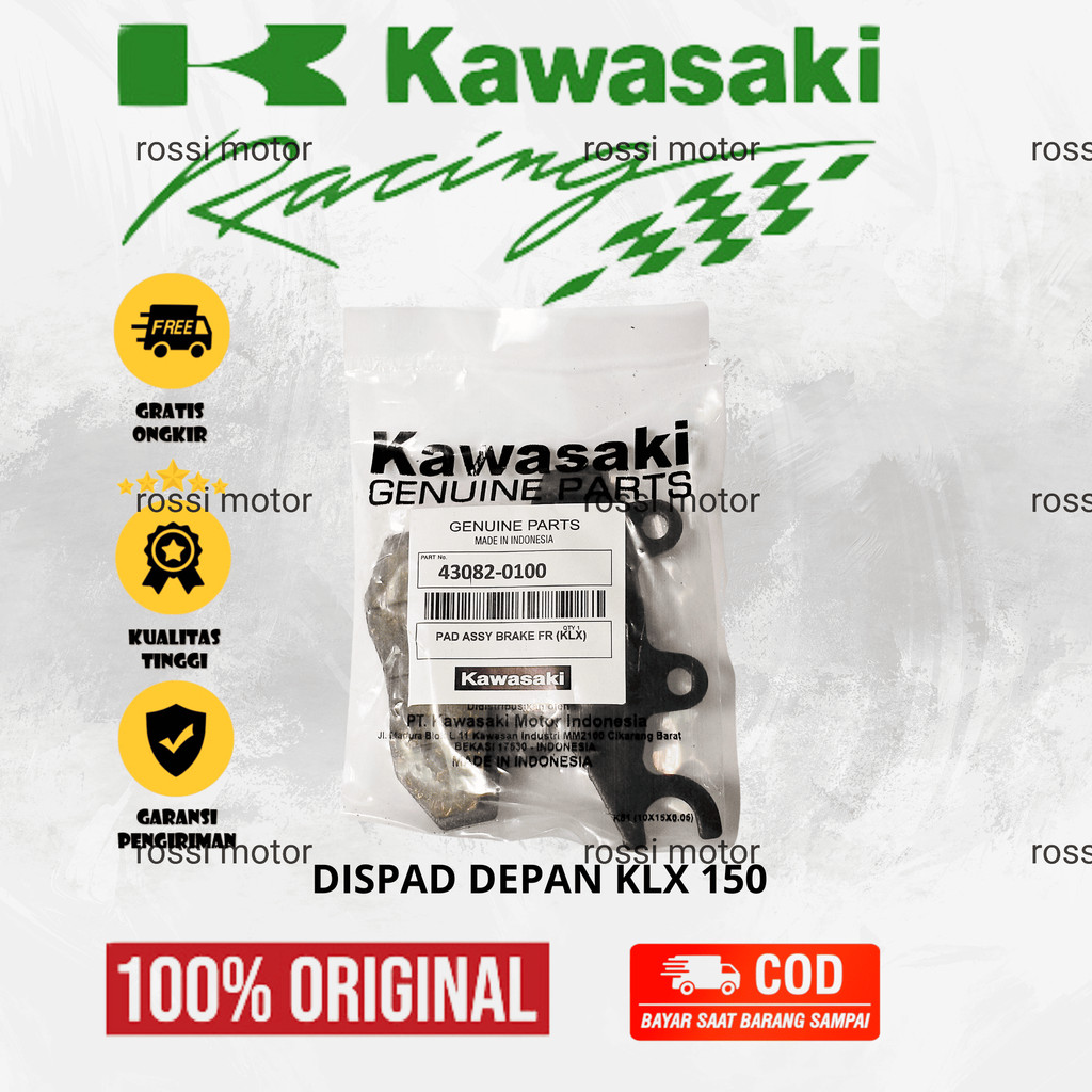 KAMPAS REM (DISK) CAKRAM DISPAD DEPAN MOTOR KLX 150 | SPAREPART ORIGINAL SUKU CADANG SEPEDA MOTOR