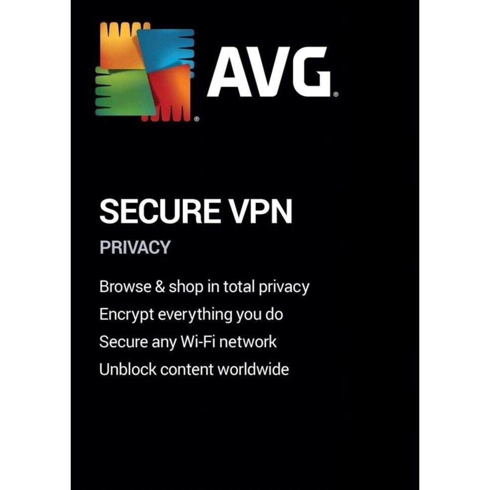 AVG Secure VPN 1 Device 1 Tahun Original Redeem Key