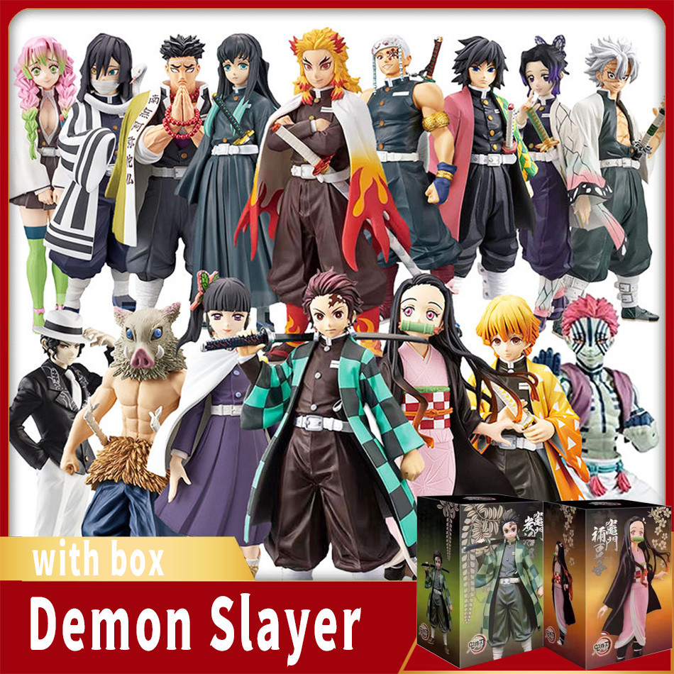 Hot Anime Demon Slayer Kimetsu no Yaiba Figure Kamado Tanjirou Action Figure Agatsuma Zenitsu Nezuko