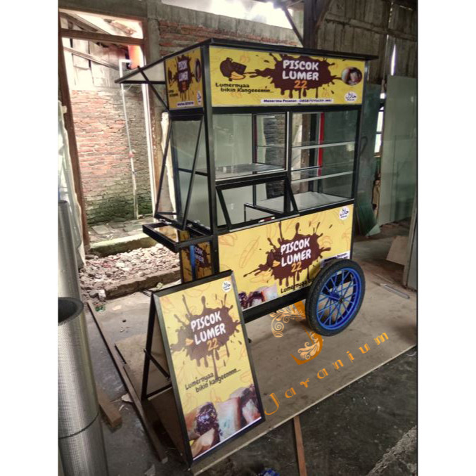 Gerobak dorong / Gerobak keliling / Gerobak roda gede / Gerobak dorong aluminium / Gerobak aluminium