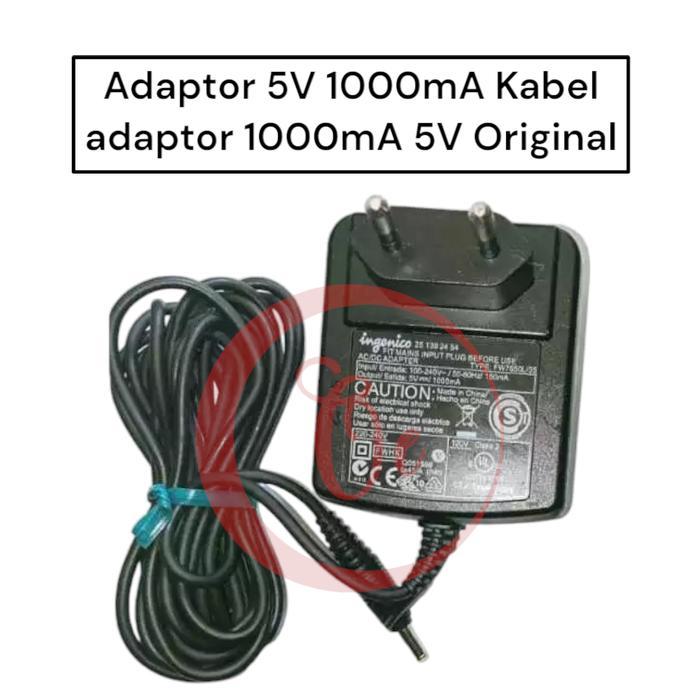 Adaptor 5V 1000mA Kabel Adaptor 1000mA 5V ginal