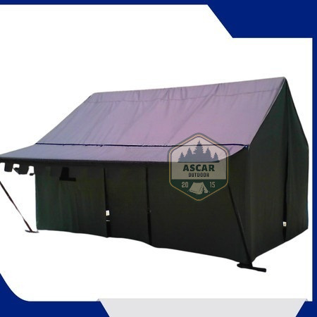 Tenda Pramuka 3x4 Meter Bentuk Rumah Termasuk Sablon | Tenda posko pramuka