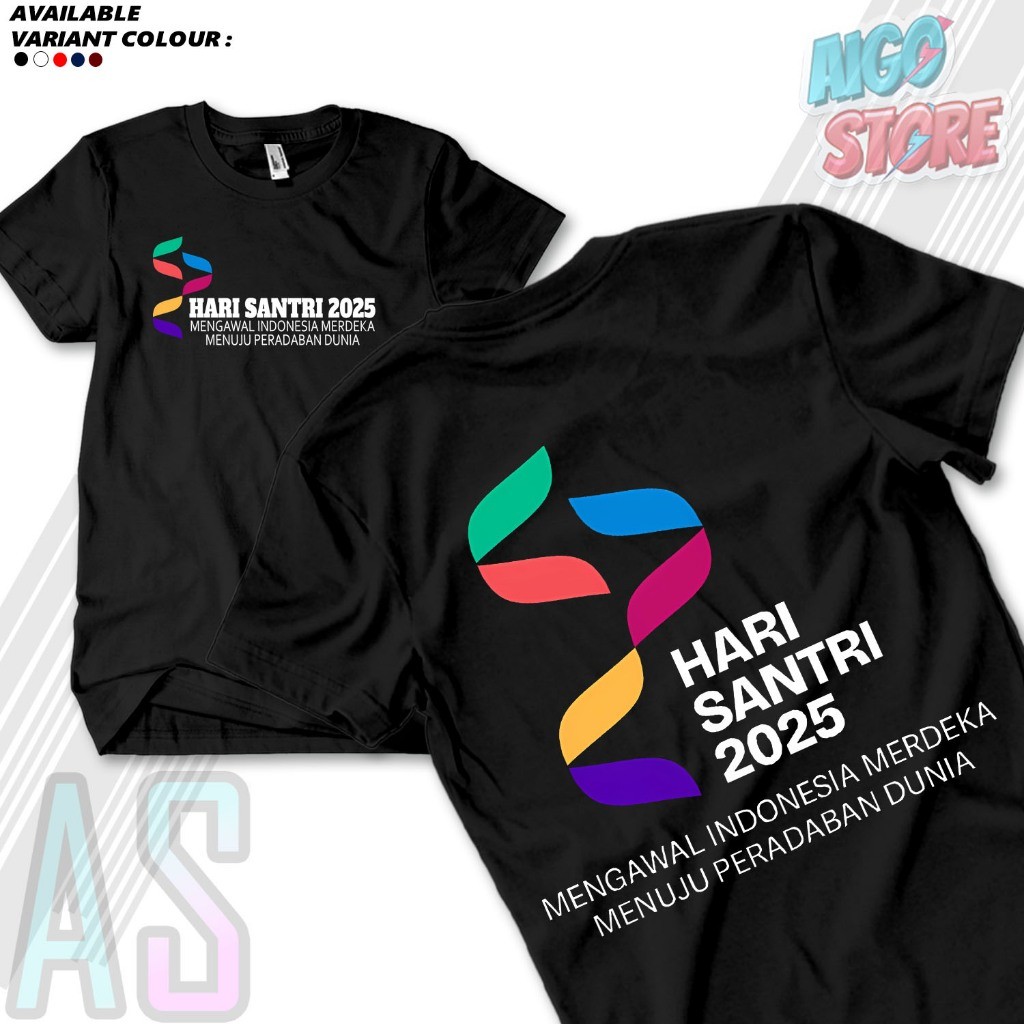 Kaos Hari Santri 2025 Indonesia Baju Santri Mengawal Indonesia Merdeka Menuju Peradaban Dunia Dakwah