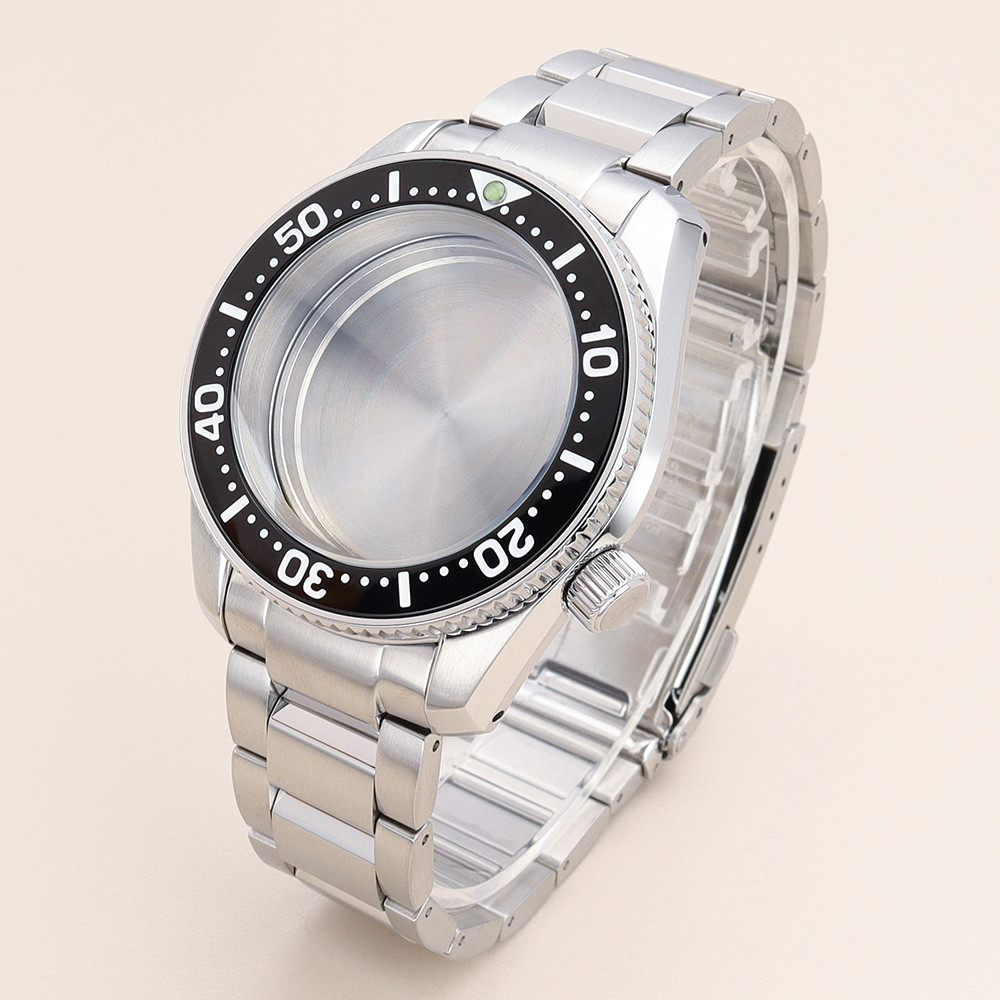 42mm NH35 Watch Cases Stainless Steel Strap 200M Waterproof For NH35 NH36 NH34NH38 4R36 28.5mmal Sap