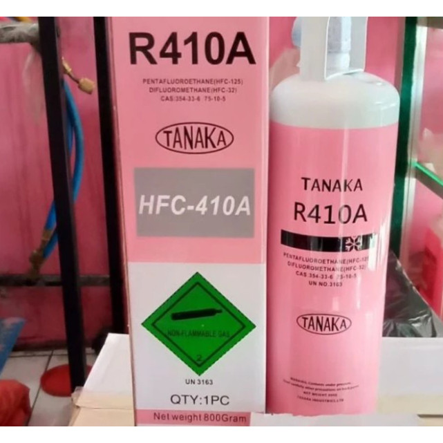 TANAKA FREON TANAKA HFC R410A TABUNG FREON AC PENDINGIN UDARA MESIN UDARA 1KG ORIGINAL