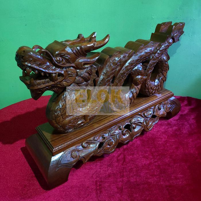 Stand Jagrak Pusaka Ukiran Naga Istimewa Kayu Jati Asli Termurah Seindonesia HH4234