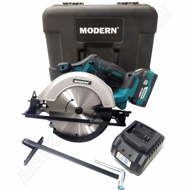 MODERN M60 Mesin Circular Saw 7 Cordless 20V Baterai Gergaji Kayu M-60