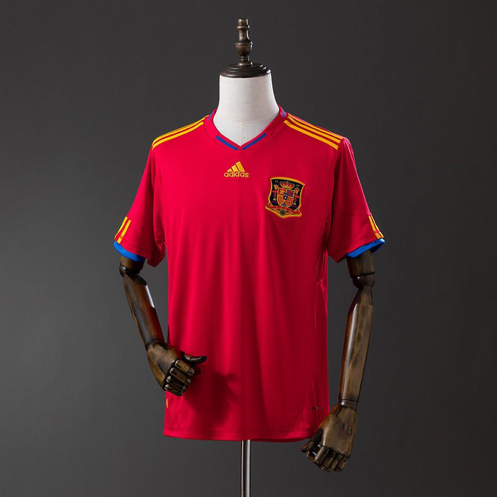 Jersey Retro Spain 2010 Home T shirt pria