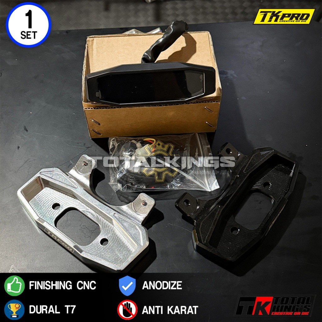 SPIDOMETER DIGITIGAL KTM GEN 2 + BREKET PANGKON SPIDO TKPRO SET PNP RX KING