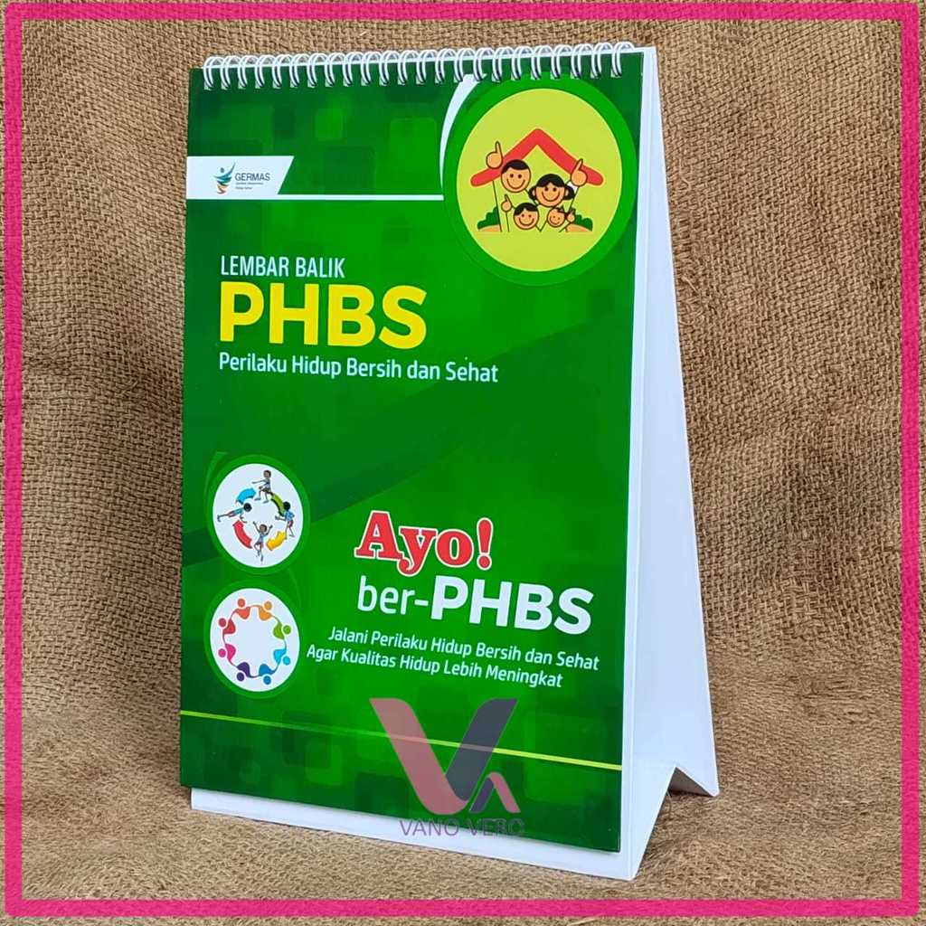 LEMBAR BALIK PHBS - LEMBAR BALIK PENYULUHAN PHBS - MEDIA PROMKES - PHBS RUMAH TANGGA