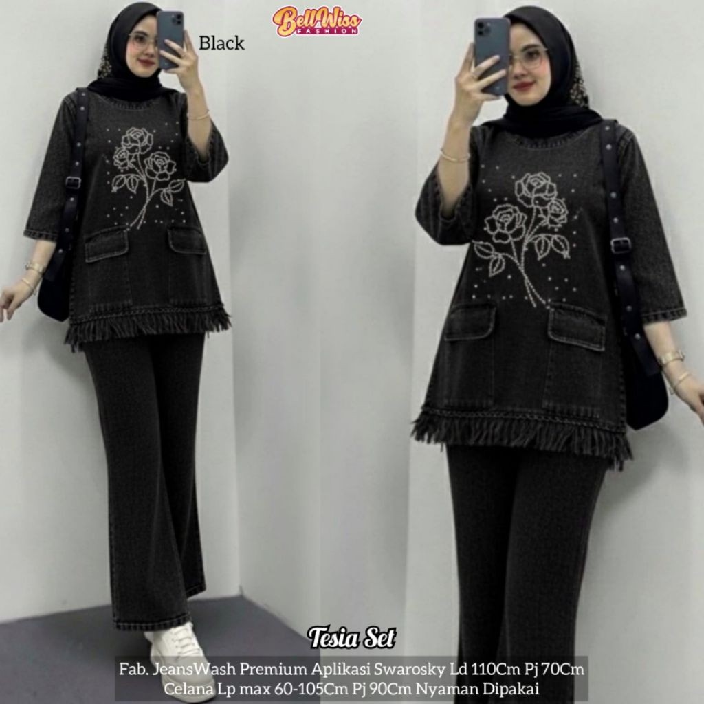 tesia set bellwiss  alya store